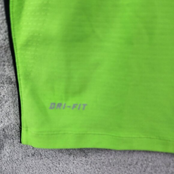 Men's Green Nike Tiger Woods Collection Polo Shirt Dri Fit Short Sleeve Size L - Picture 5 of 12